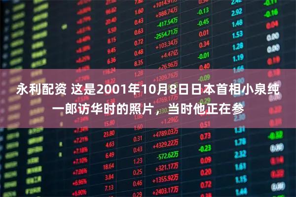 永利配资 这是2001年10月8日日本首相小泉纯一郎访华时的照片，当时他正在参