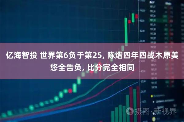亿海智投 世界第6负于第25, 陈熠四年四战木原美悠全告负, 比分完全相同