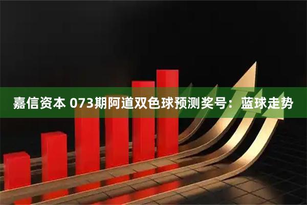 嘉信资本 073期阿道双色球预测奖号：蓝球走势