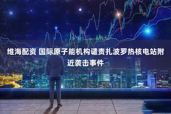 维海配资 国际原子能机构谴责扎波罗热核电站附近袭击事件